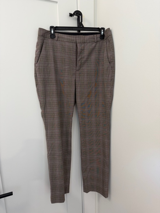 Banana Republic Pants - BR Brown Plaid Ryan Pants - curvy fit